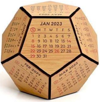 360 Degree Calendar for Office Desk and Executive Table Display, Creative Date Utility Gift for Corporate Gifting, Branding and Everyday Professional Use